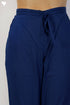 Cambric Cotton Pants In Indigo Blue